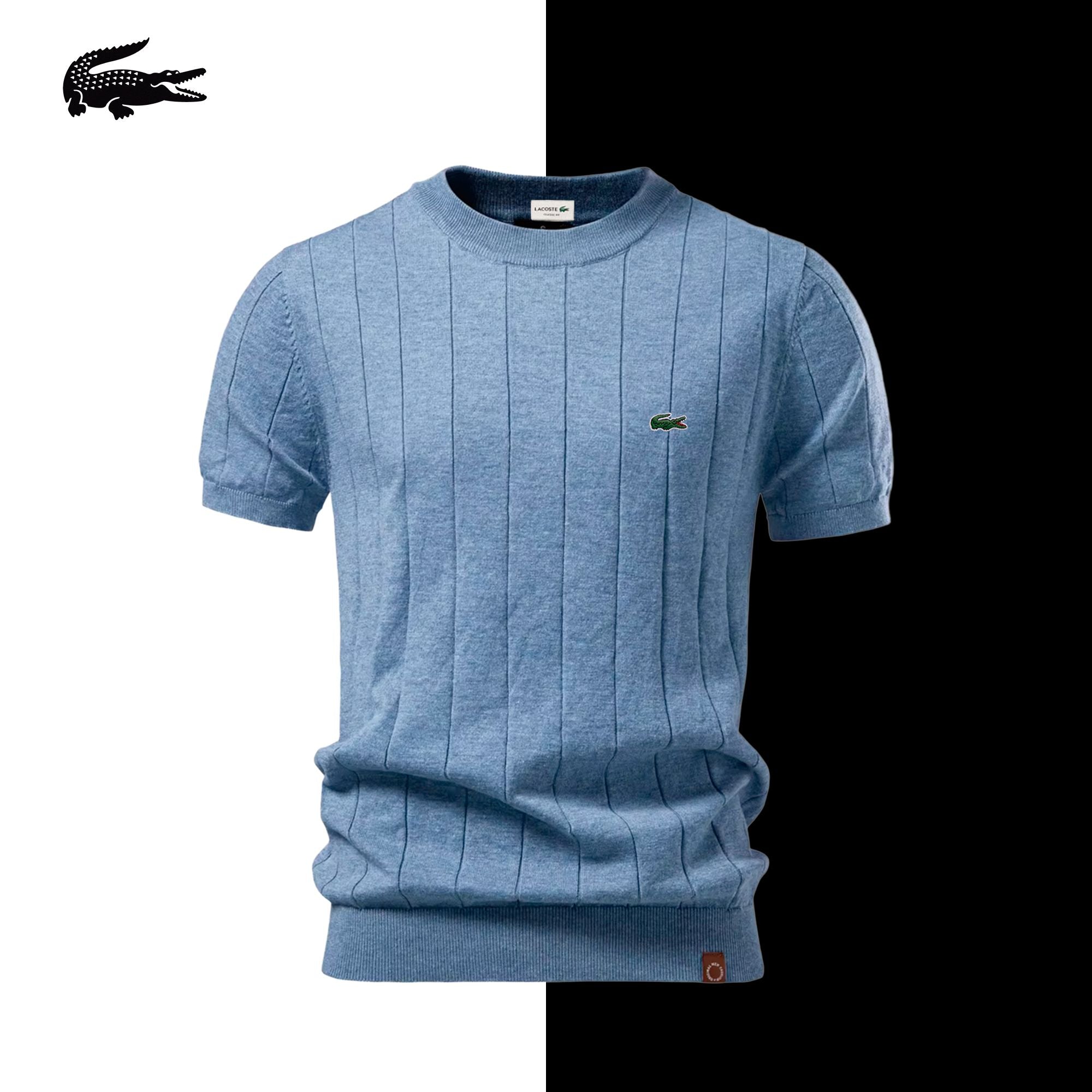 Lacoste Ivory Rib Knit