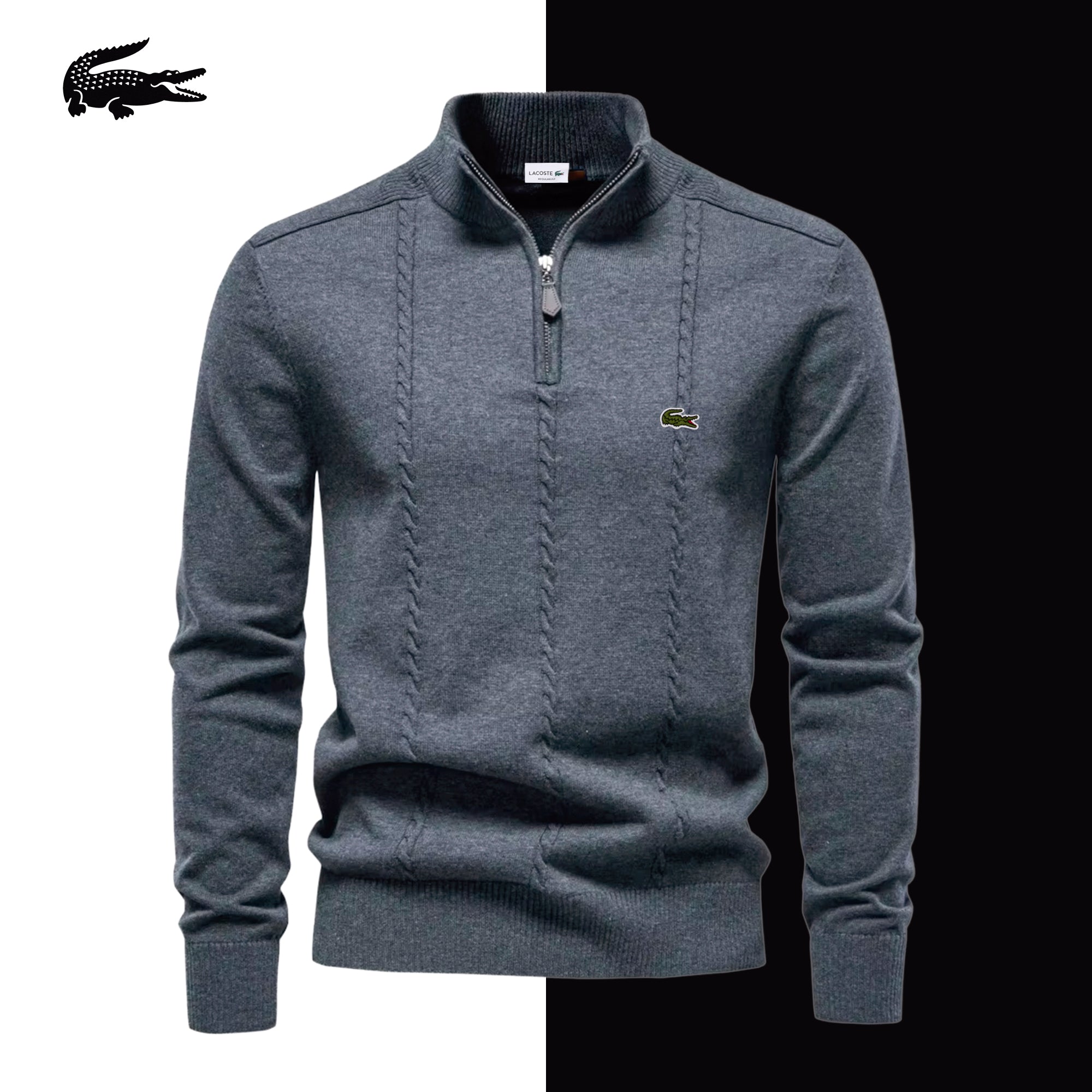 LC The Burlington Quarter-Zip Knit