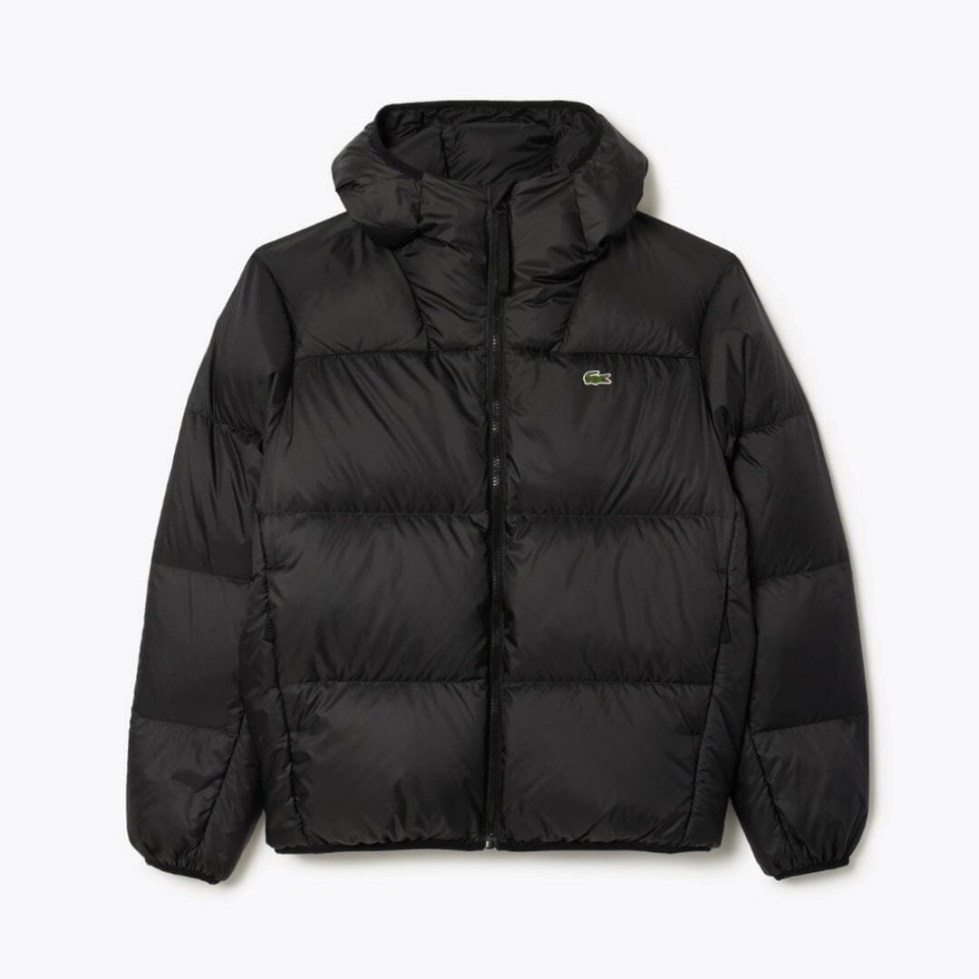 Lacoste Short Water-Repellent Hooded Puffed Jacket