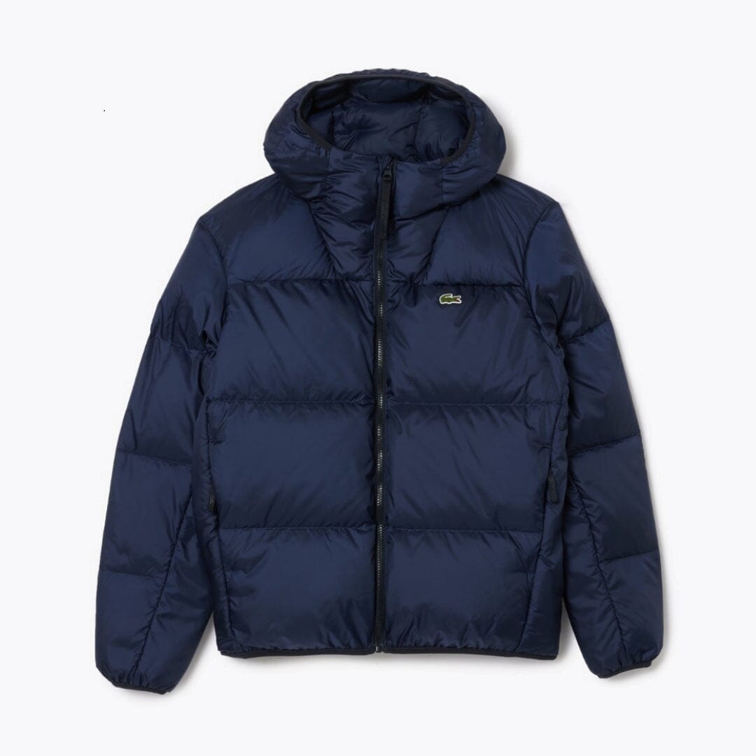 Lacoste Short Water-Repellent Hooded Puffed Jacket