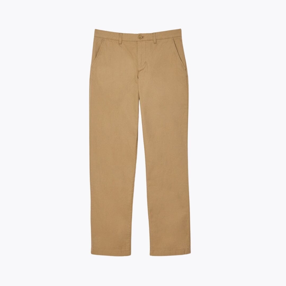 Lacoste Straight Fit Cotton Twill Pants