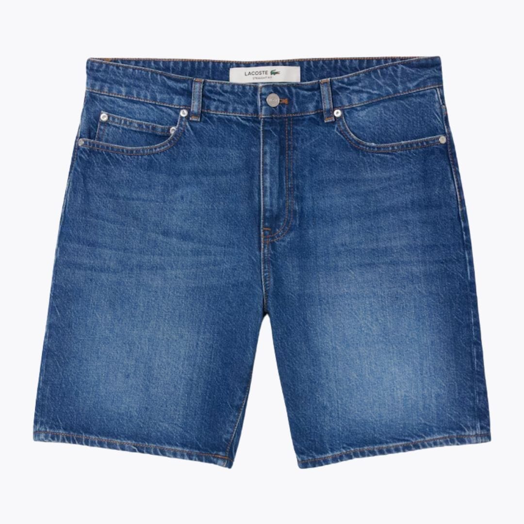 Lacoste Straight Fit Denim Bermuda Shorts