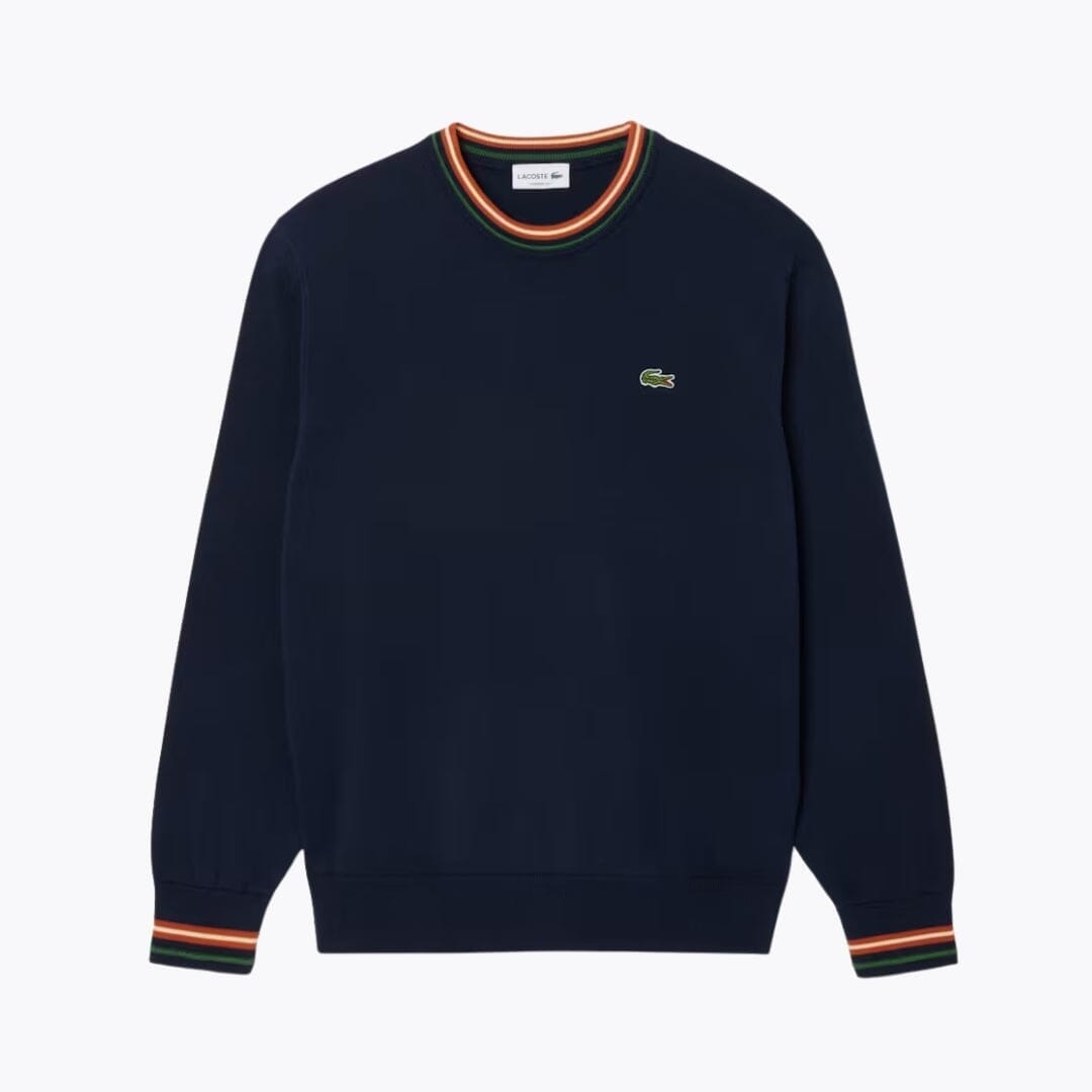 Lacoste Striped Cotton Jersey Sweater