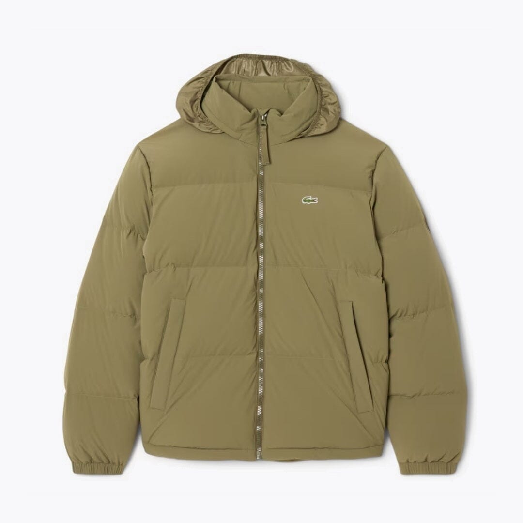 Lacoste Water-Repellent Hooded Down Jacket