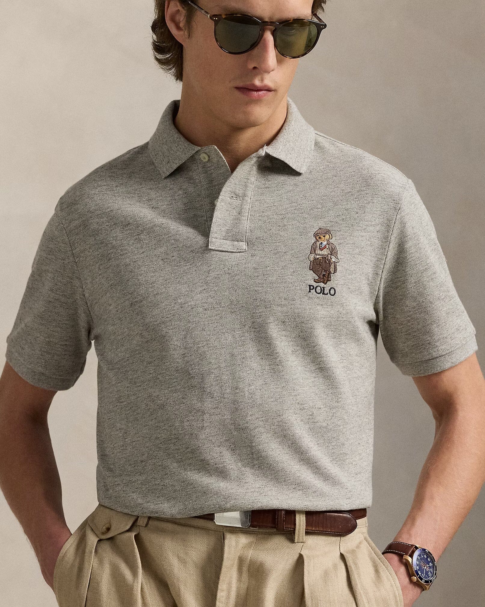 Ralph Lauren Classic Fit Polo Bear Mesh Polo Shirt