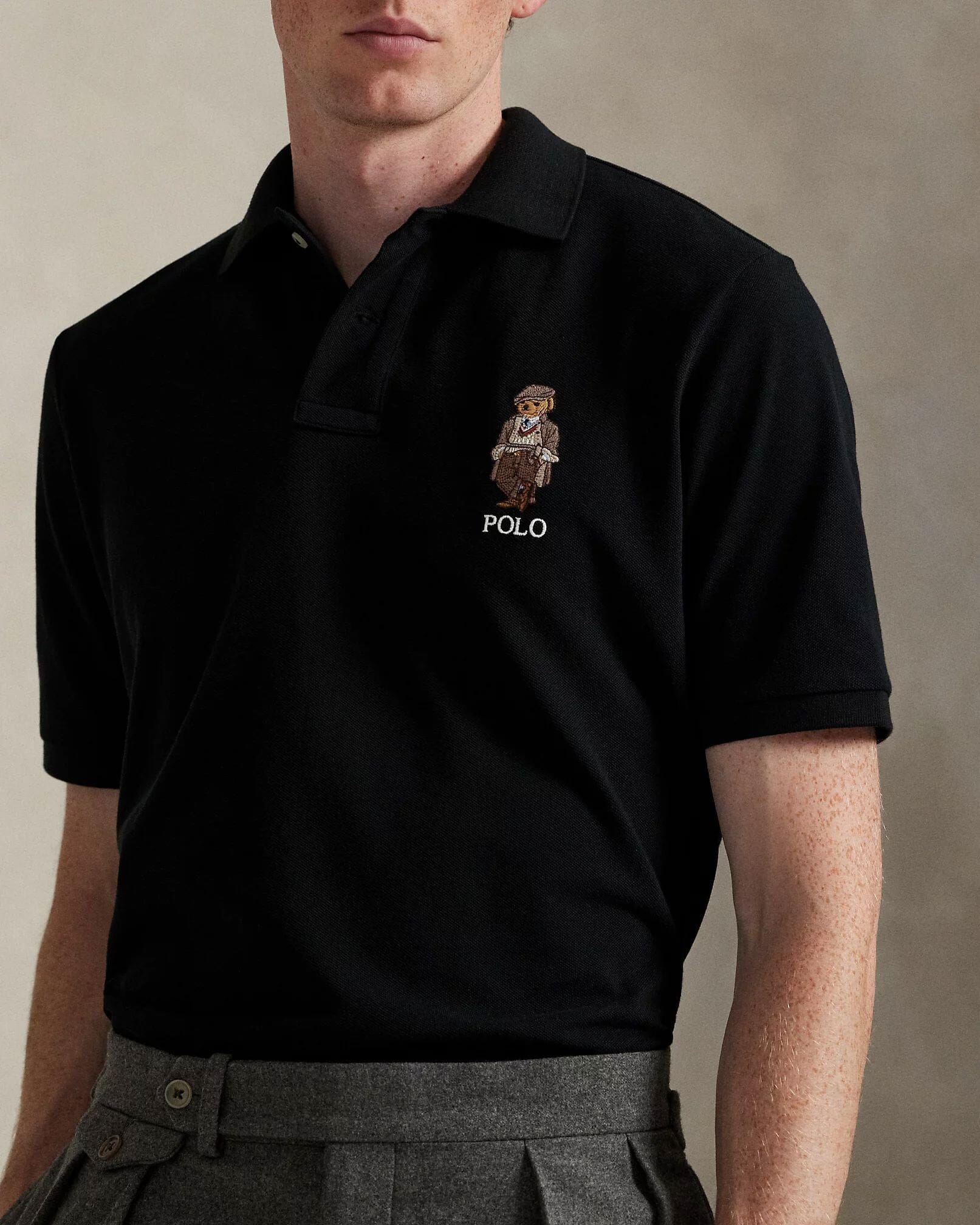 Ralph Lauren Classic Fit Polo Bear Mesh Polo Shirt
