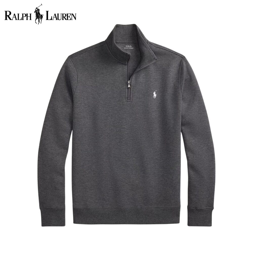 Ralph Lauren Double-Knit Mockneck Pullover