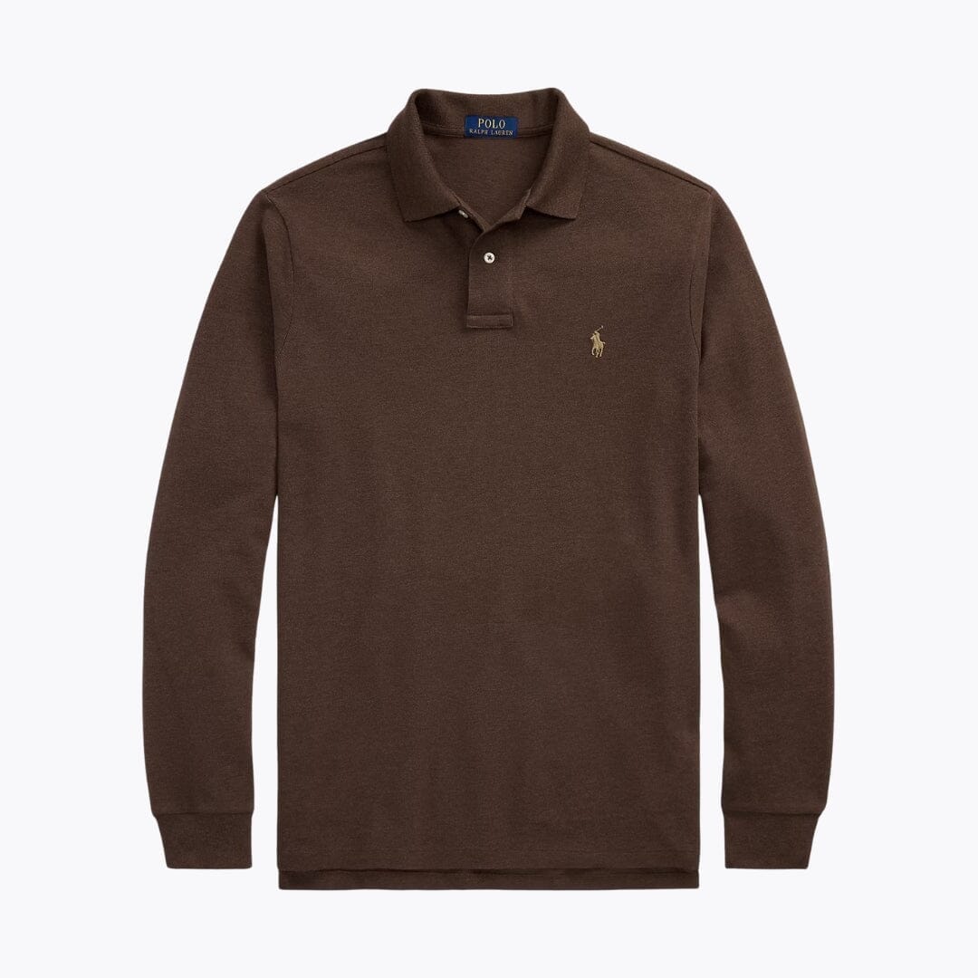 Ralph Lauren Mesh Long-Sleeve Polo Shirt