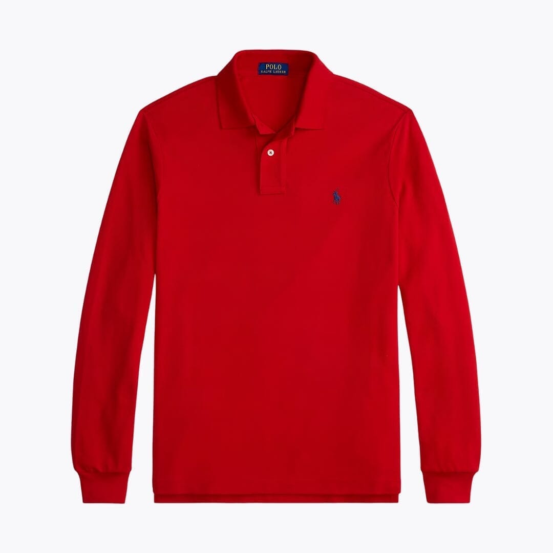 Ralph Lauren Mesh Long-Sleeve Polo Shirt