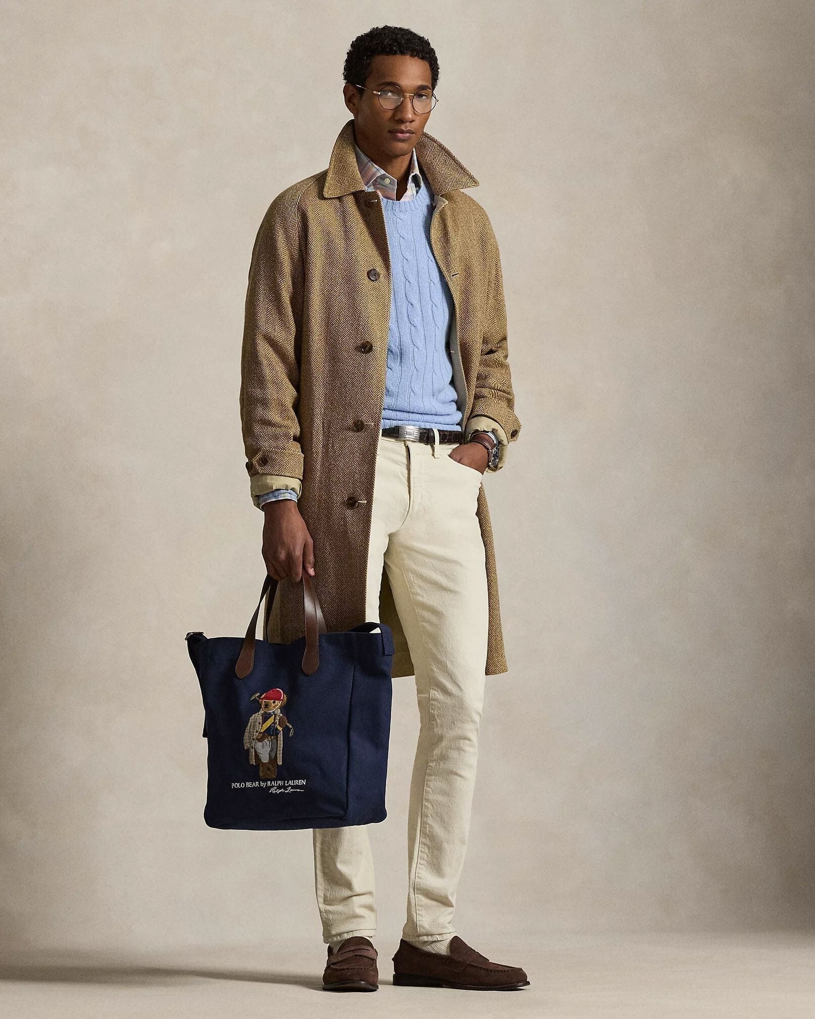 Ralph Lauren Polo Bear Canvas Shopper Tote