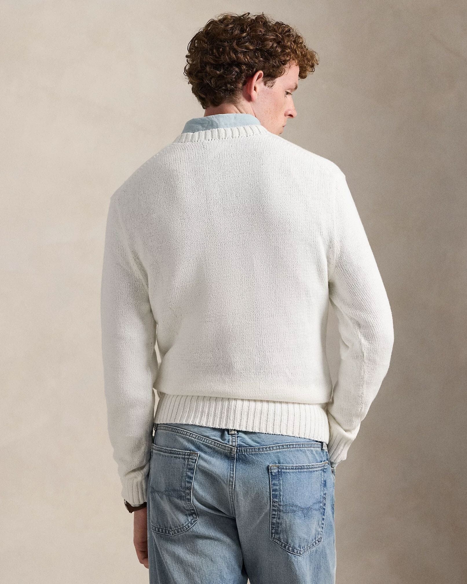 Ralph Lauren Polo Bear Cotton-Linen Sweater