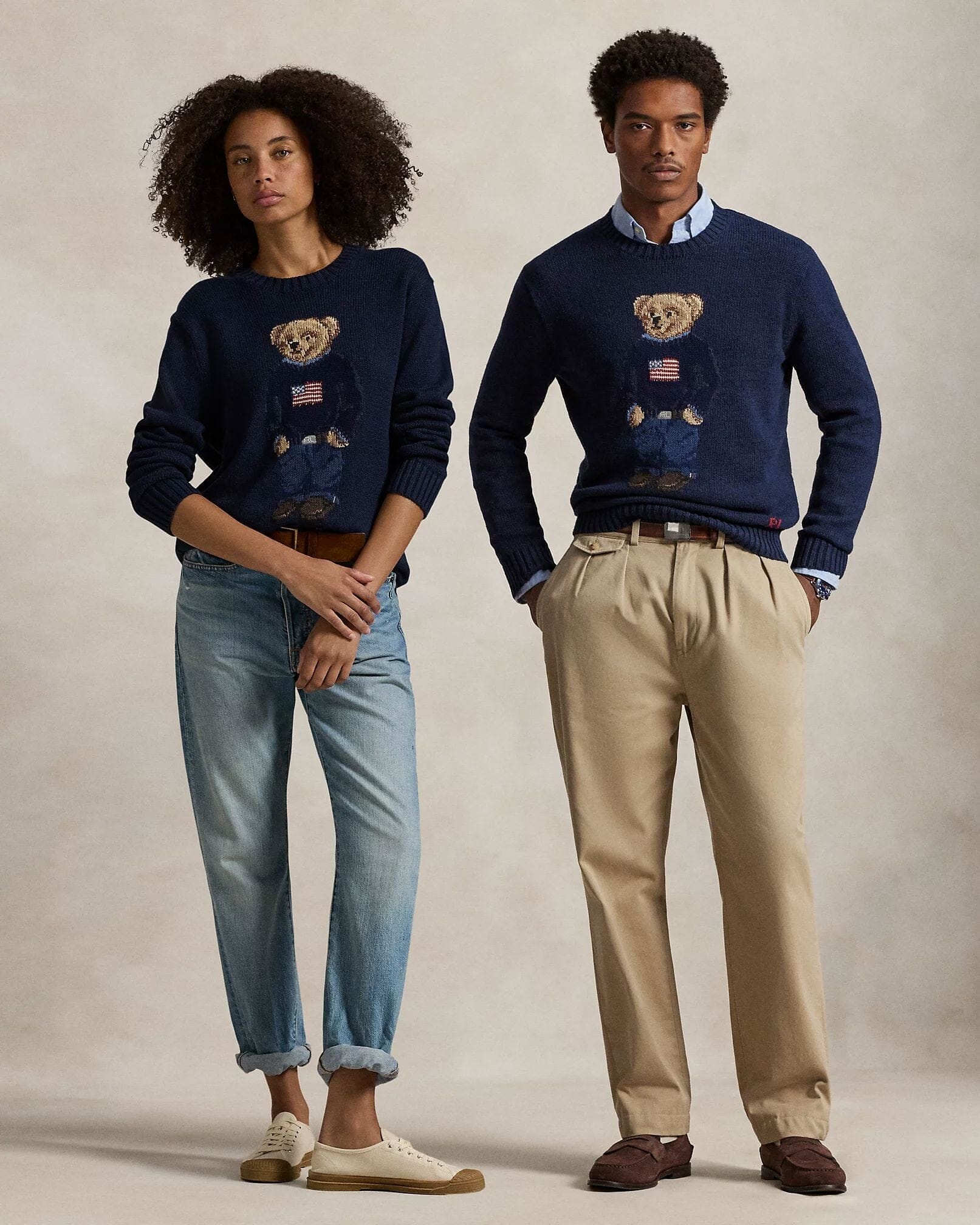 Ralph Lauren Polo Bear Cotton-Linen Sweater