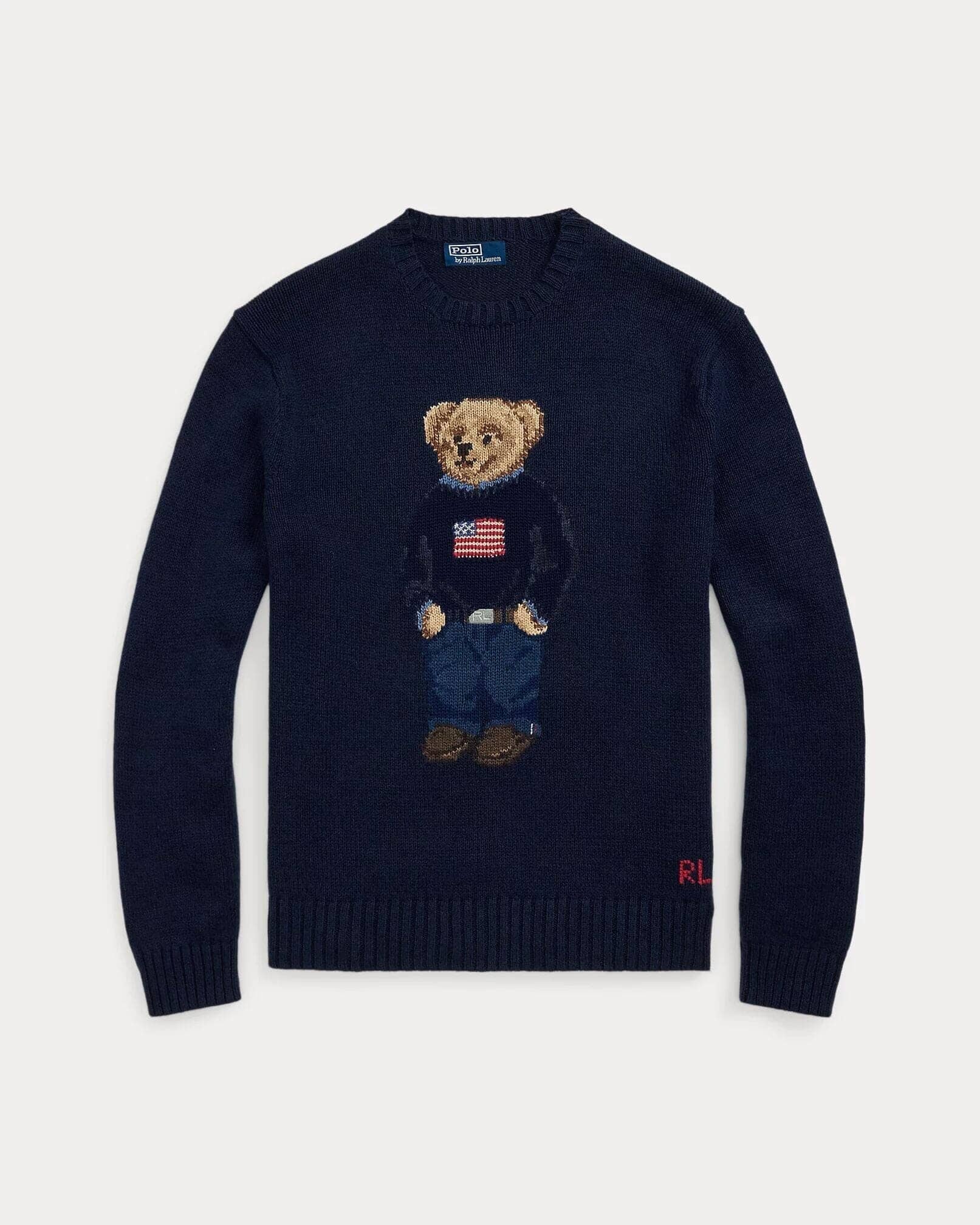 Ralph Lauren Polo Bear Cotton-Linen Sweater