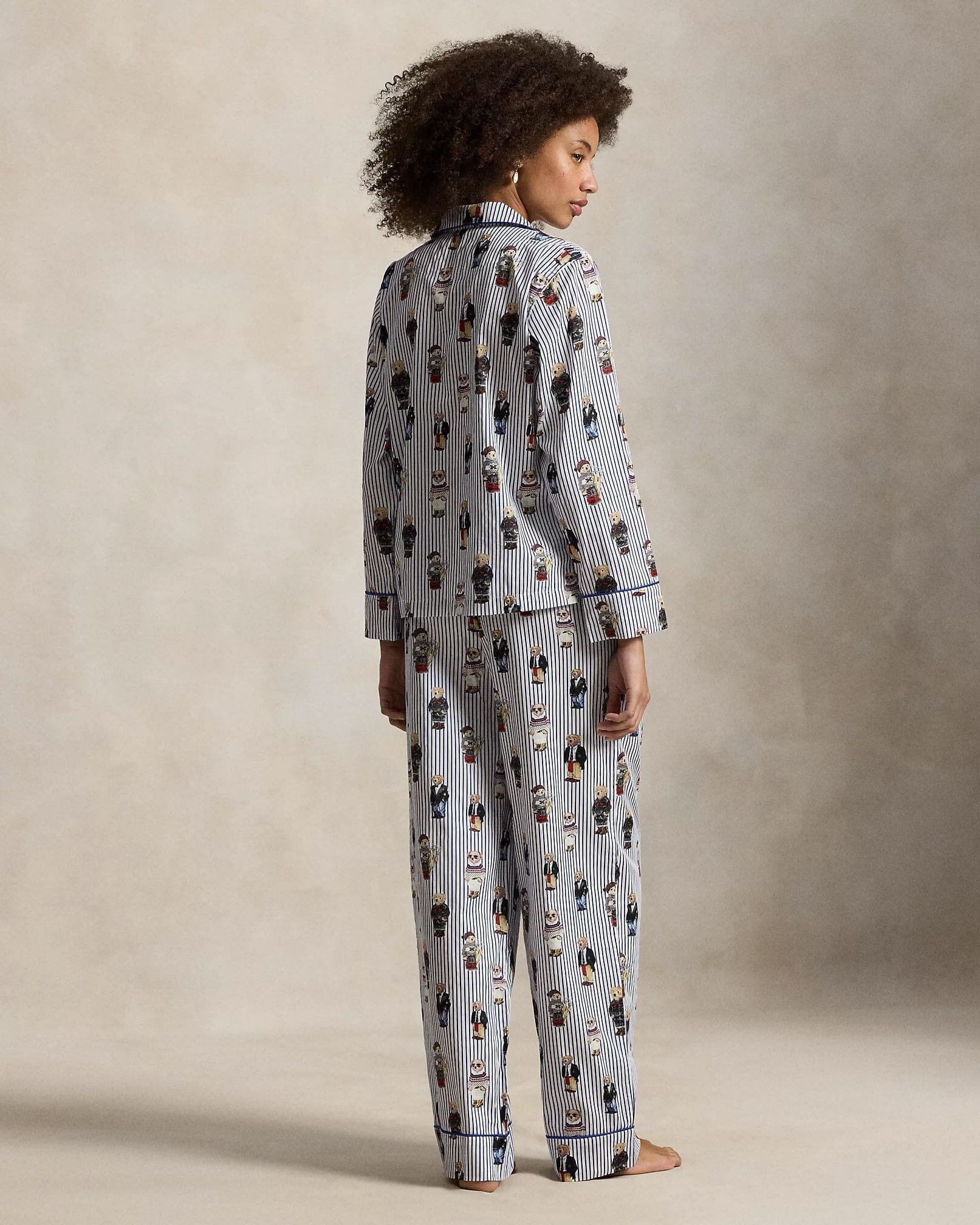 Ralph Lauren Polo Bear Cotton Sateen Pajama Set