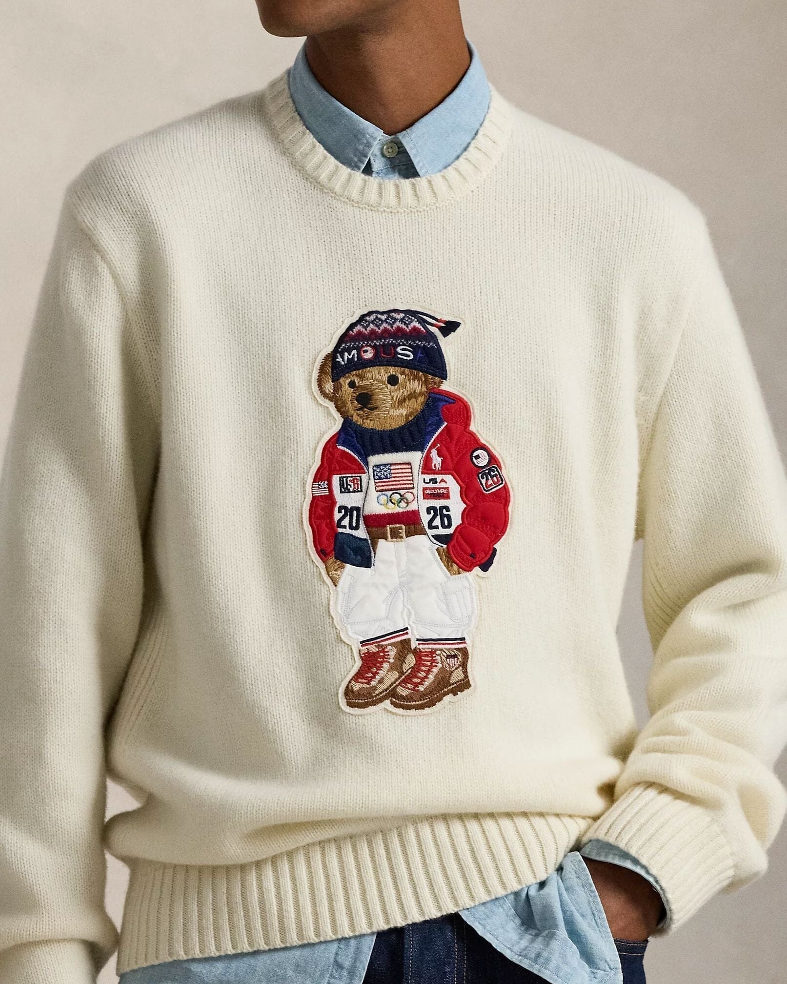 Ralph Lauren Team Usa Polo Bear Sweater