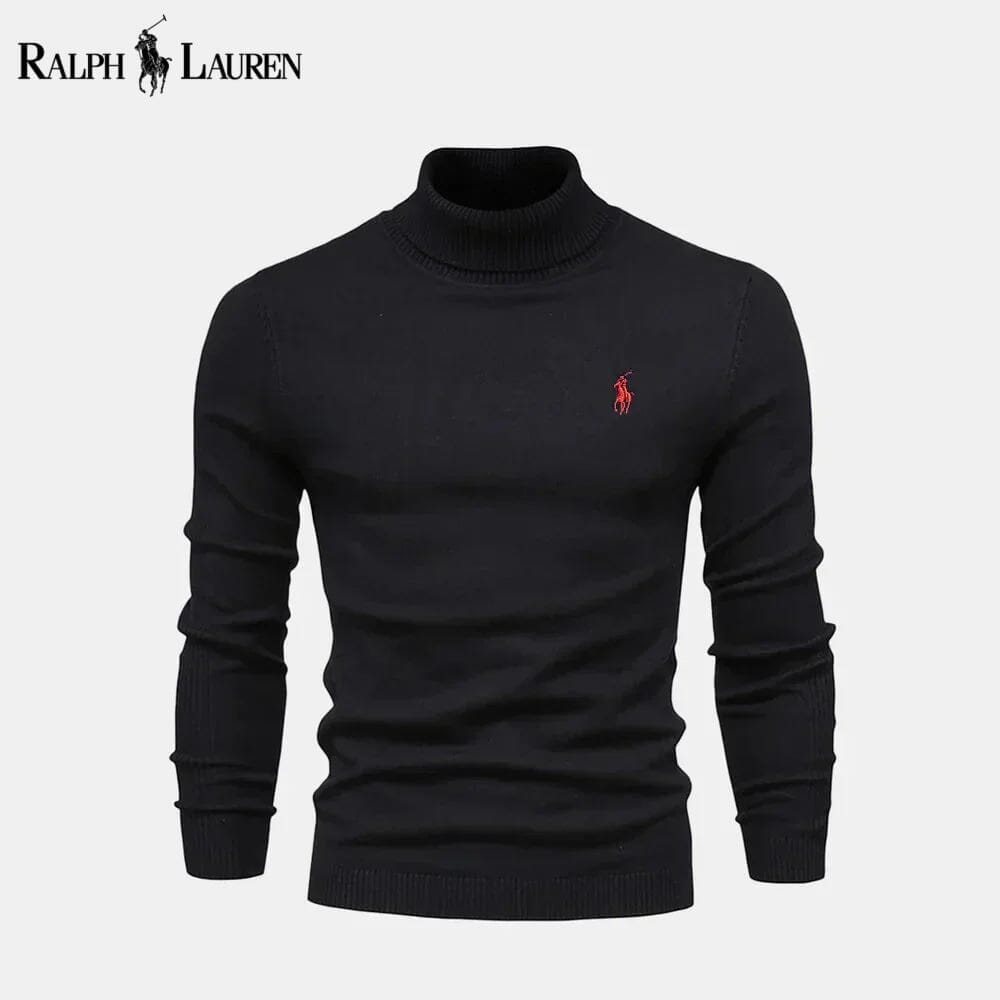 Ralph Lauren Turtleneck Cable-Knit Wool Knit Sweater