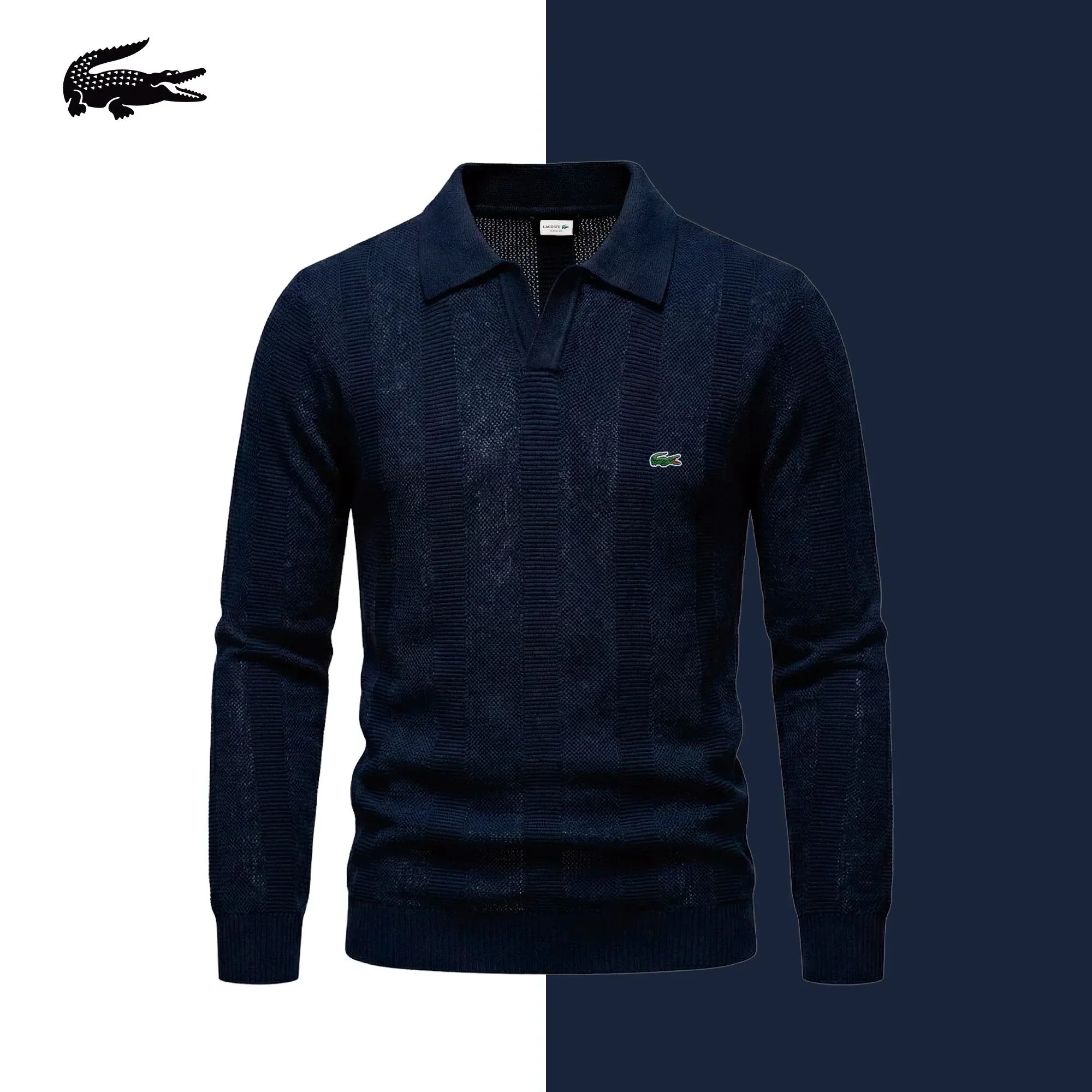 Lacoste Brighton Marine Knit Sweater