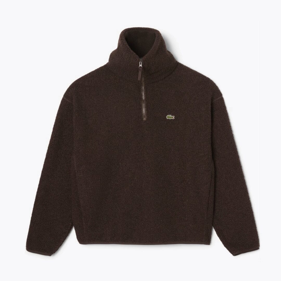 Lacoste High Zipped Neck Polar Fleece Sweatshirt