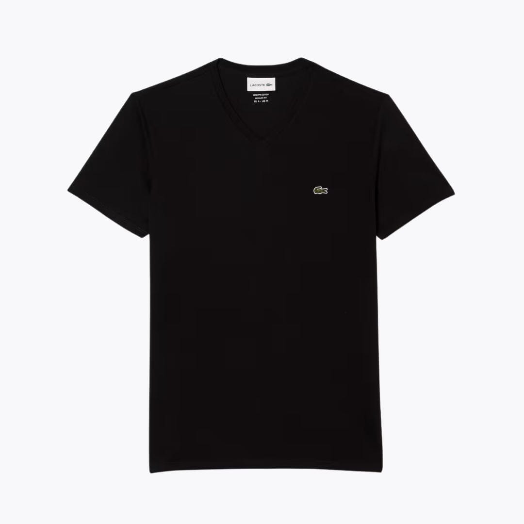 Lacoste Lightweight Cotton Pima V Neck T-shirt