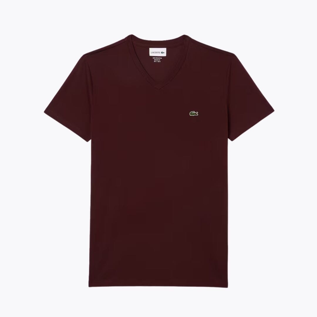 Lacoste Lightweight Cotton Pima V Neck T-shirt