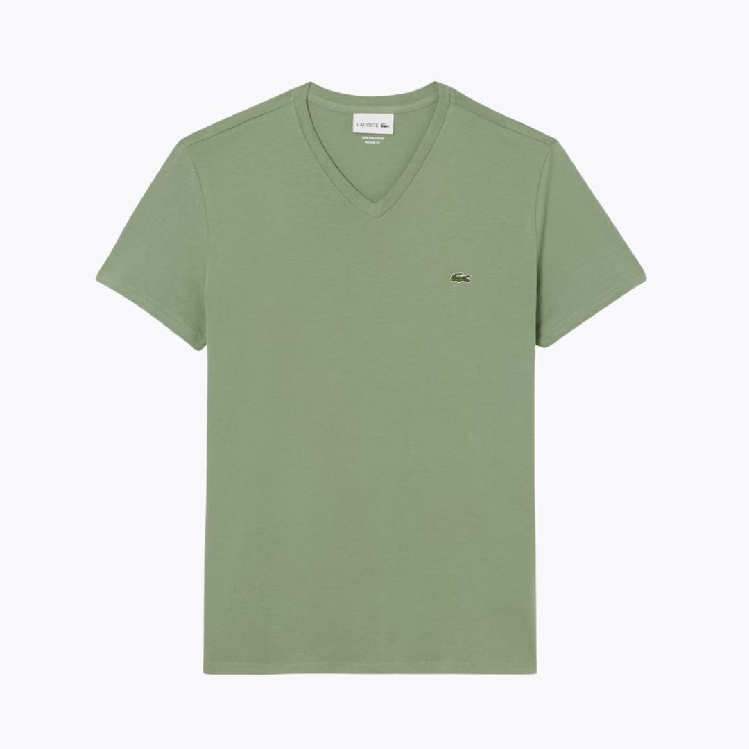 Lacoste Lightweight Cotton Pima V Neck T-shirt