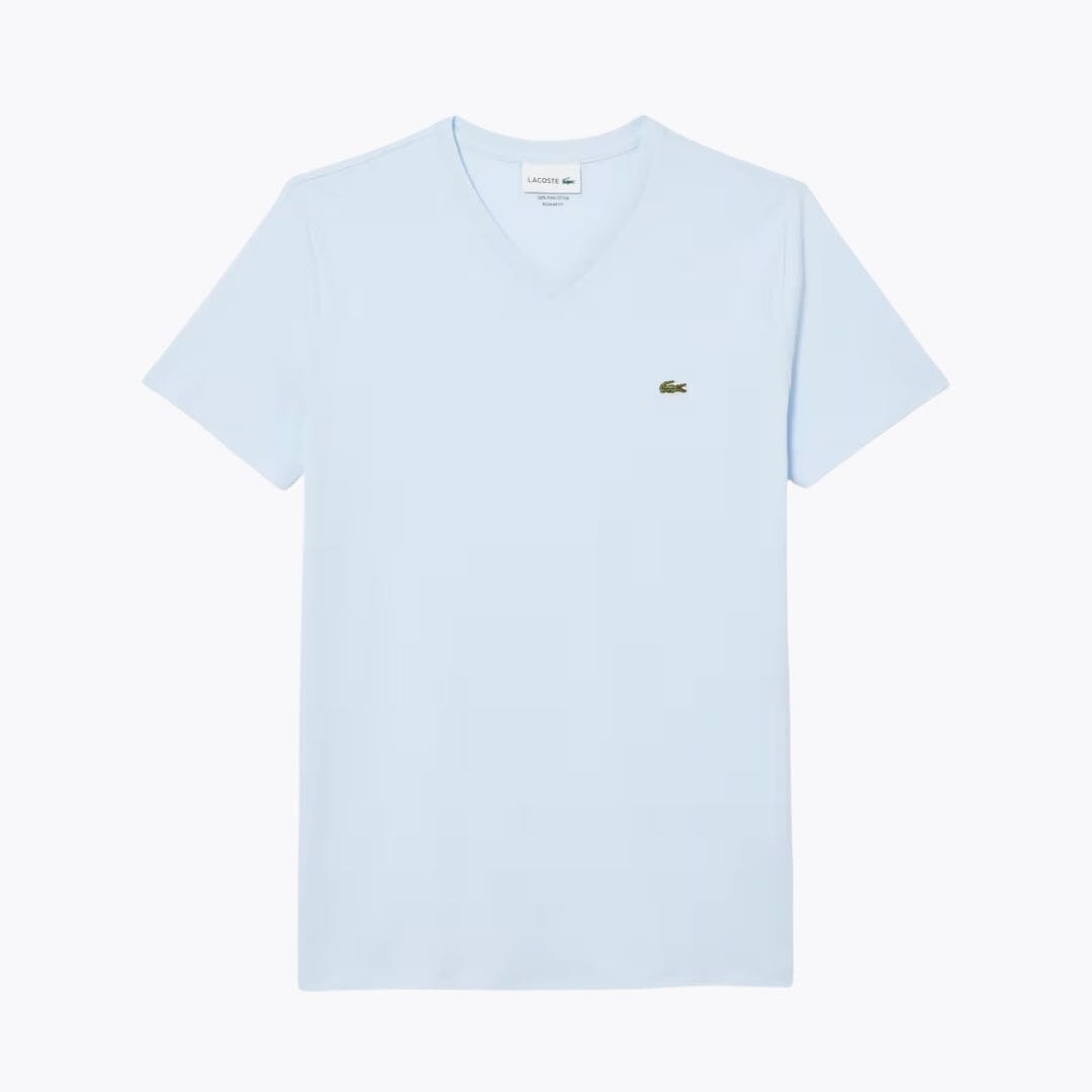 Lacoste Lightweight Cotton Pima V Neck T-shirt