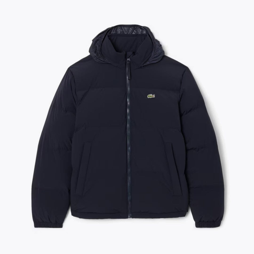 Lacoste Water-Repellent Hooded Down Jacket