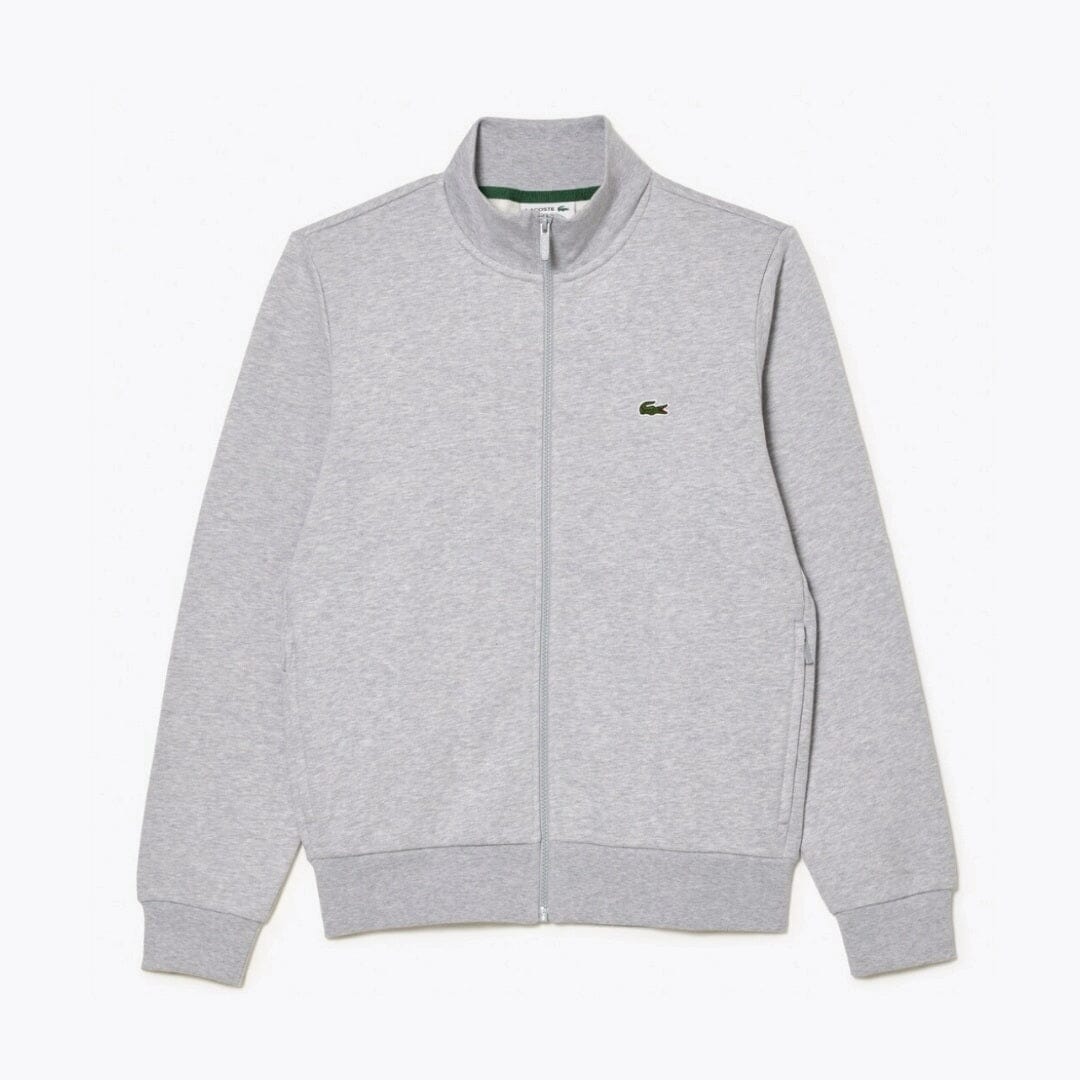Lacoste Zip-Up High Neck Fleece Sweatshirt