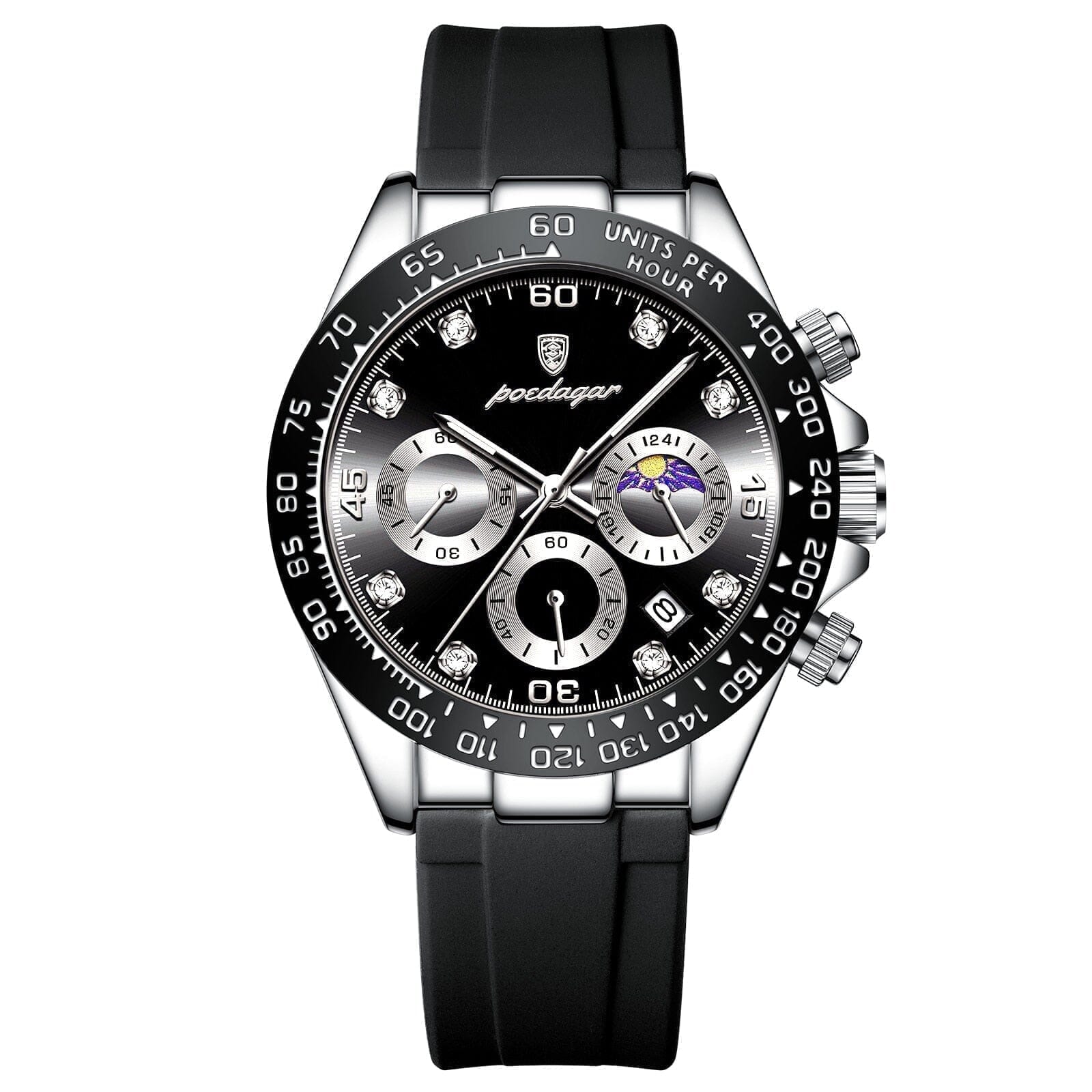 Poedagar Chronograph Time Date