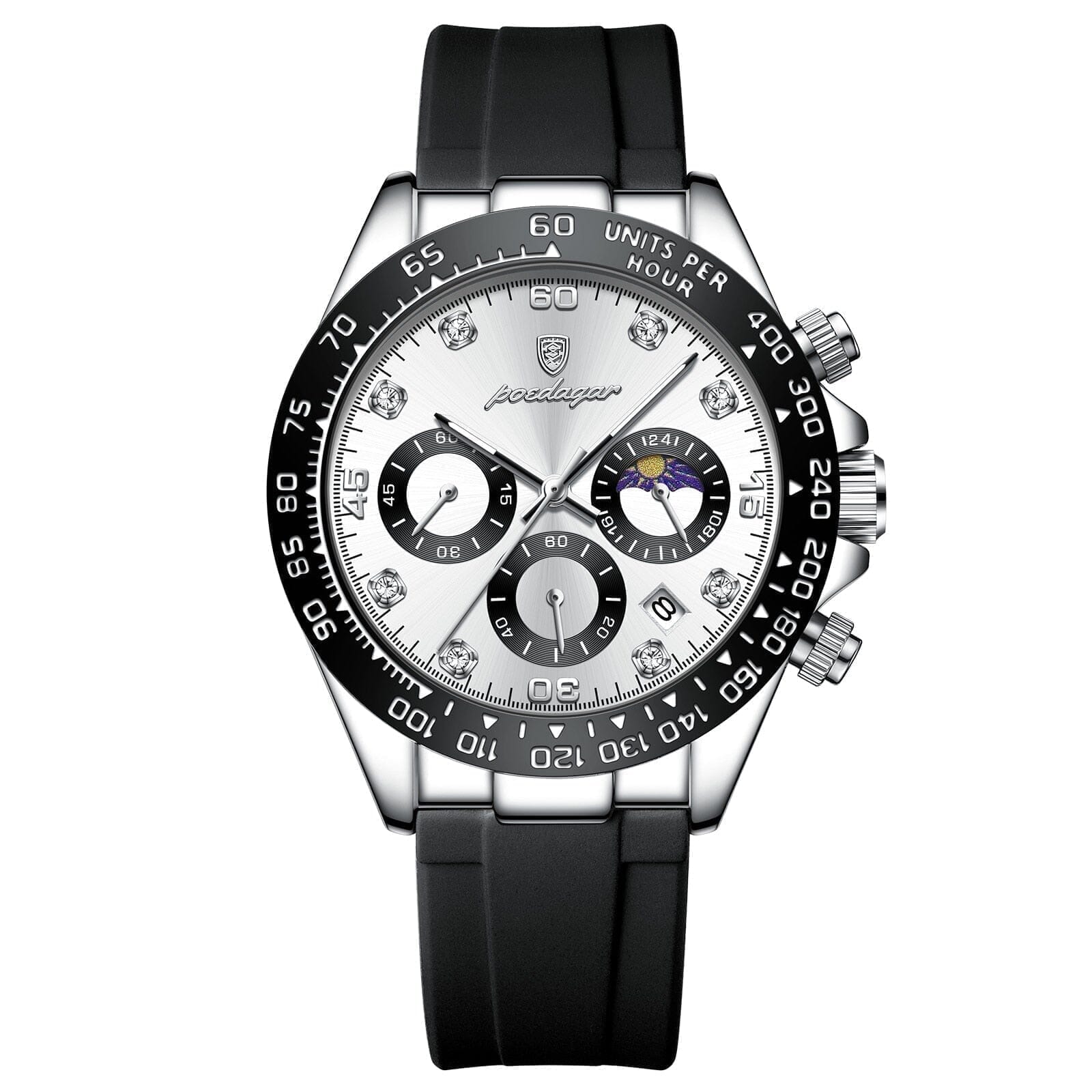 Poedagar Chronograph Time Date