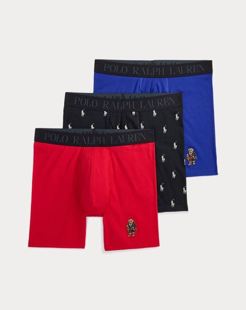 Ralph Lauren 4D-Flex Polo Bear Boxer Brief 3-Pack