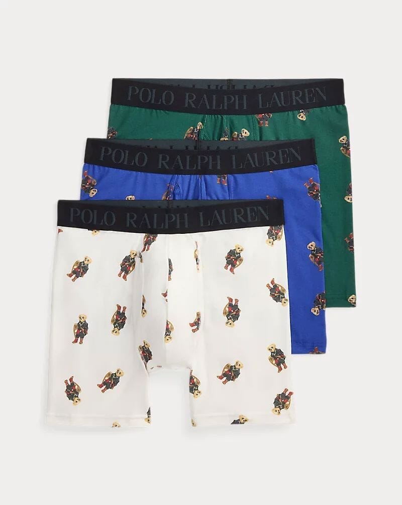 Ralph Lauren 4D-Flex Polo Bear Boxer Brief 3-Pack