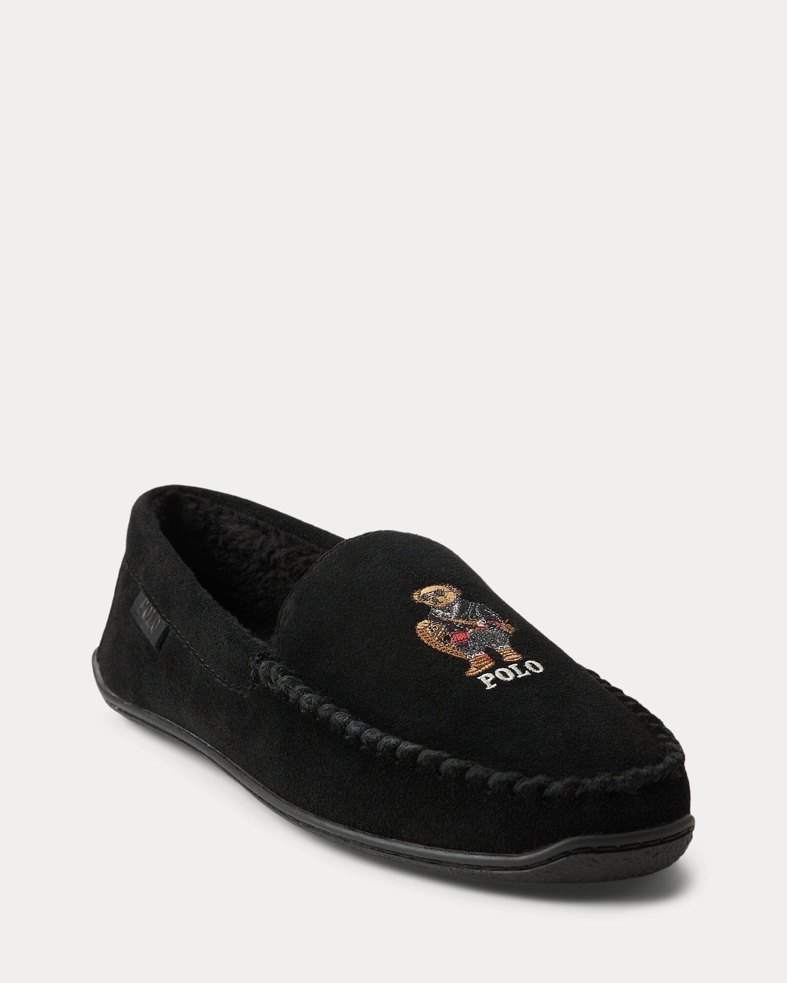Ralph Lauren Brenan Polo Bear Suede Slipper