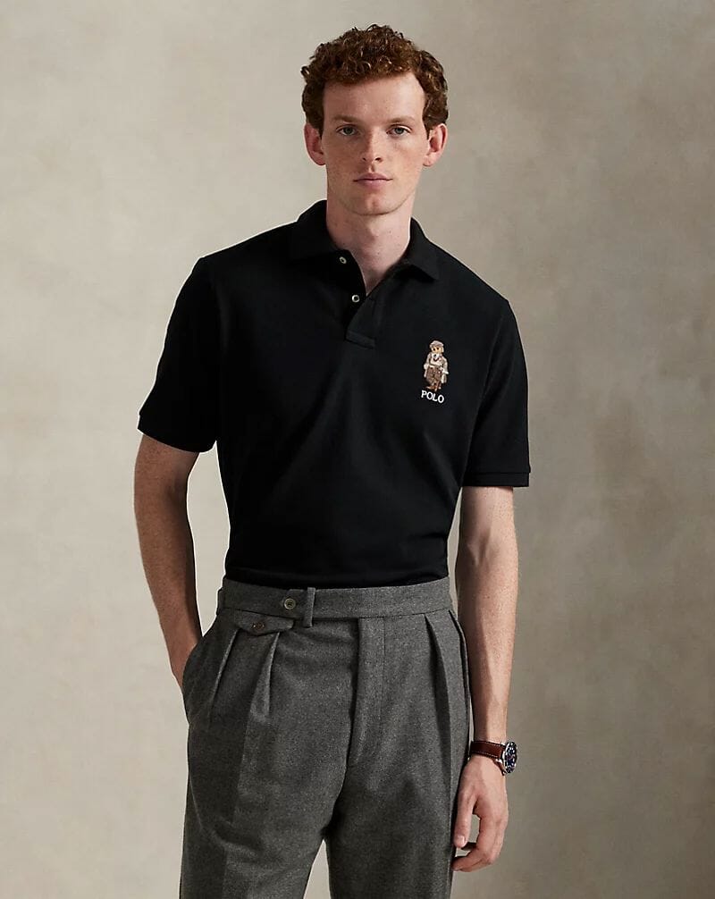 Ralph Lauren Classic Fit Polo Bear Mesh Polo Shirt