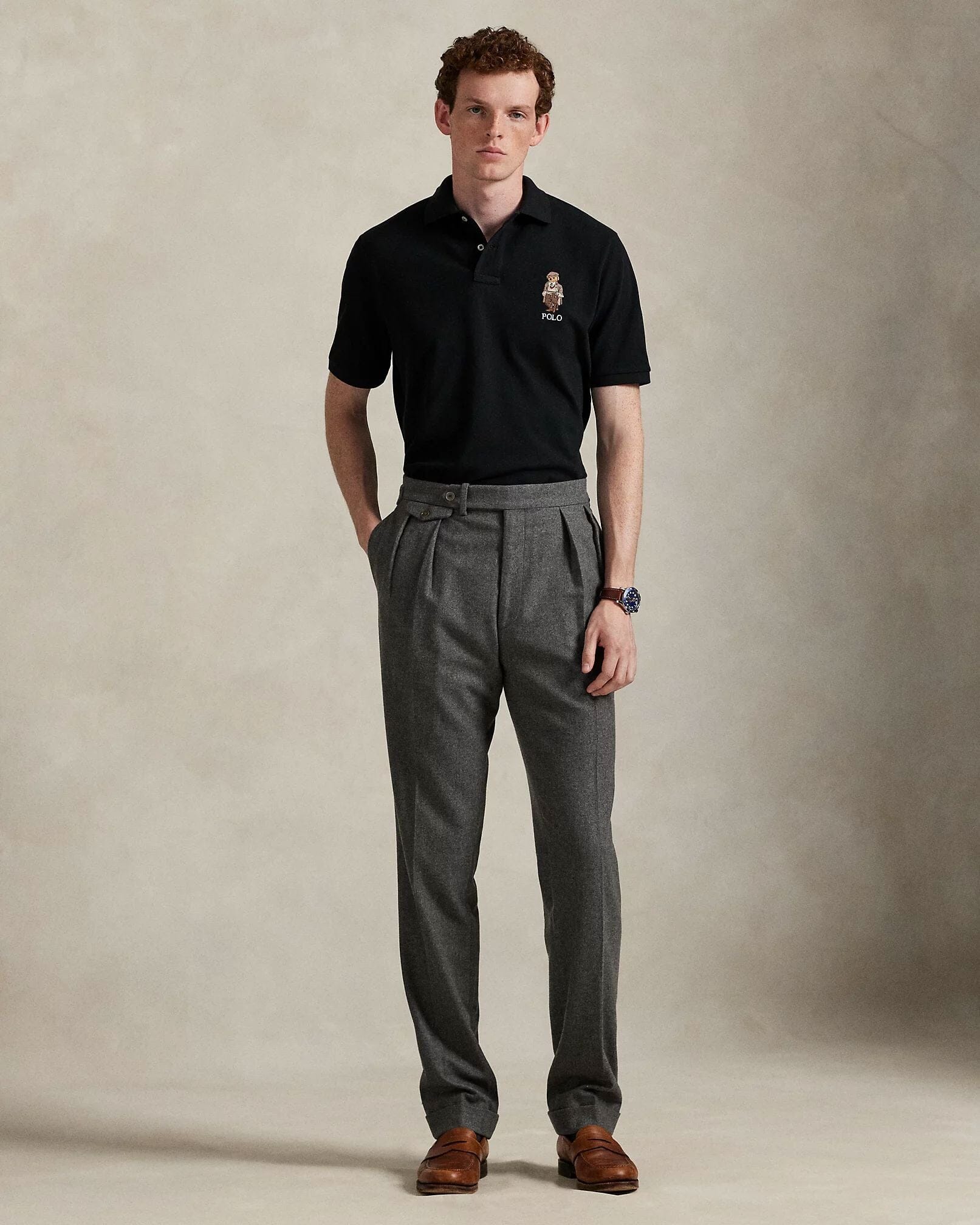 Ralph Lauren Classic Fit Polo Bear Mesh Polo Shirt