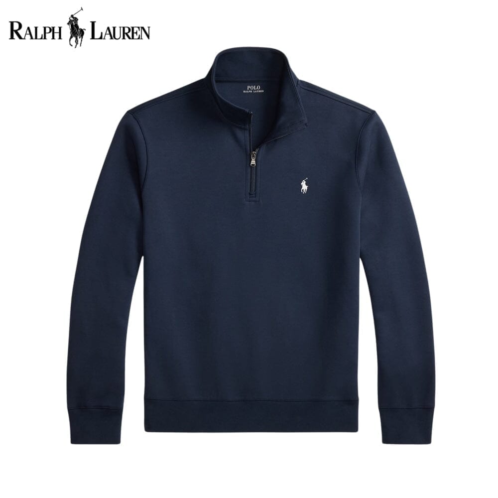 Ralph Lauren Double-Knit Mockneck Pullover