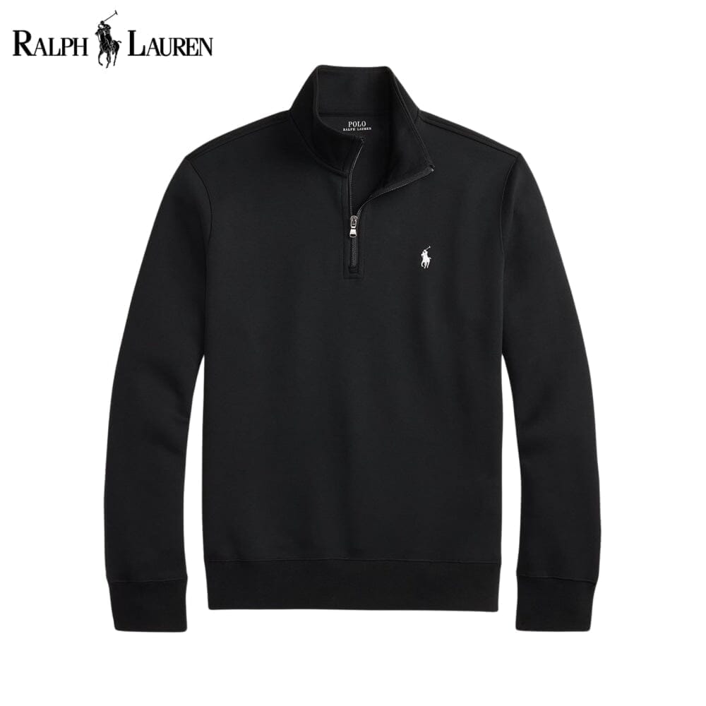 Ralph Lauren Double-Knit Mockneck Pullover