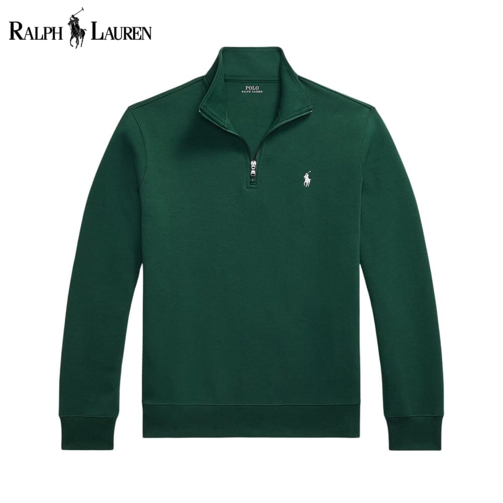 Ralph Lauren Double-Knit Mockneck Pullover
