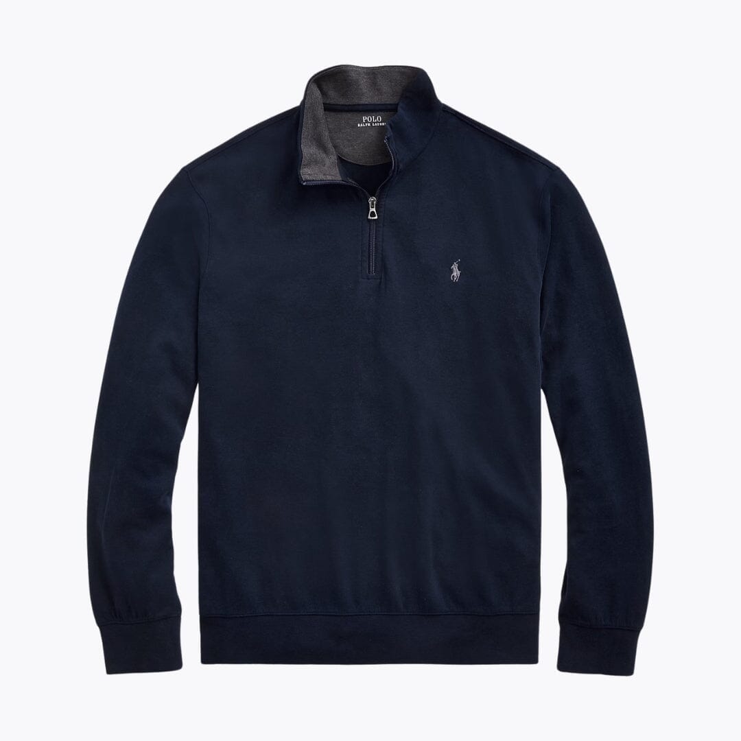 Ralph Lauren Luxury Jersey Quarter-Zip Pullover
