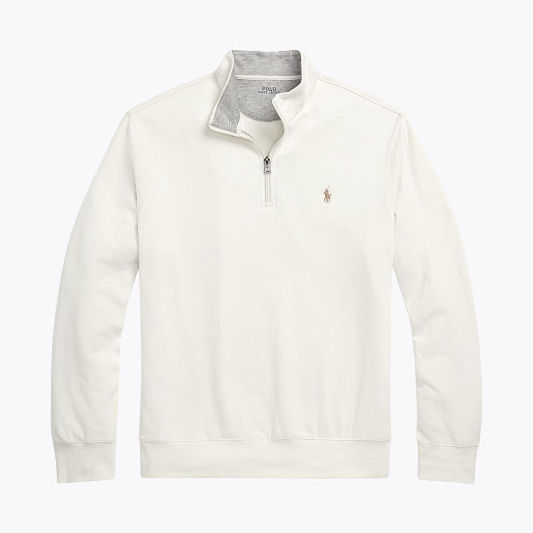 Ralph Lauren Luxury Jersey Quarter-Zip Pullover