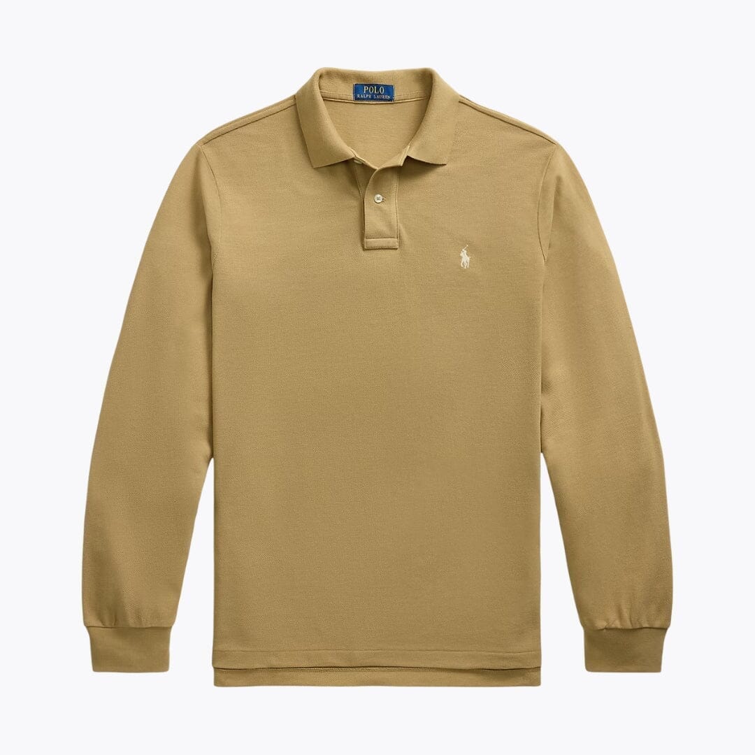 Ralph Lauren Mesh Long-Sleeve Polo Shirt