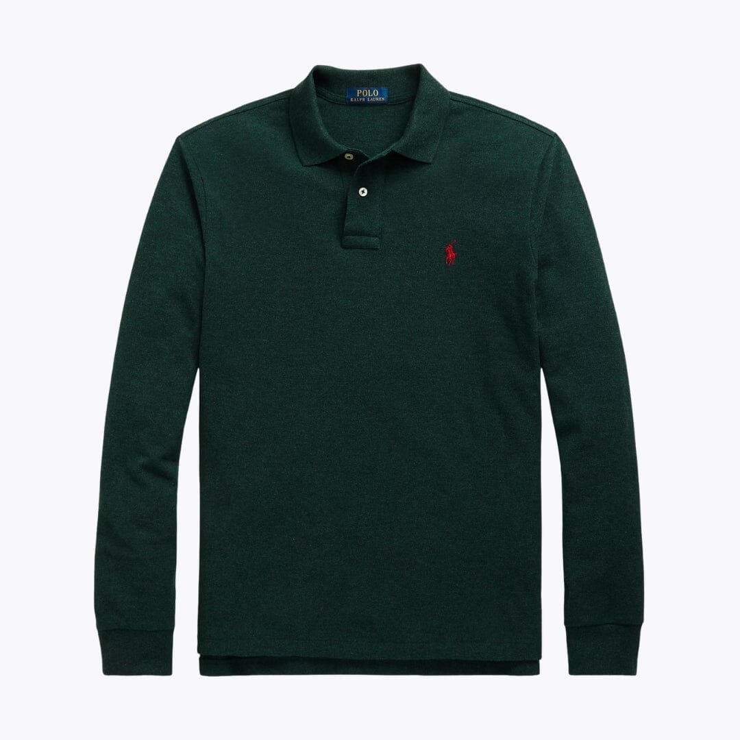Ralph Lauren Mesh Long-Sleeve Polo Shirt
