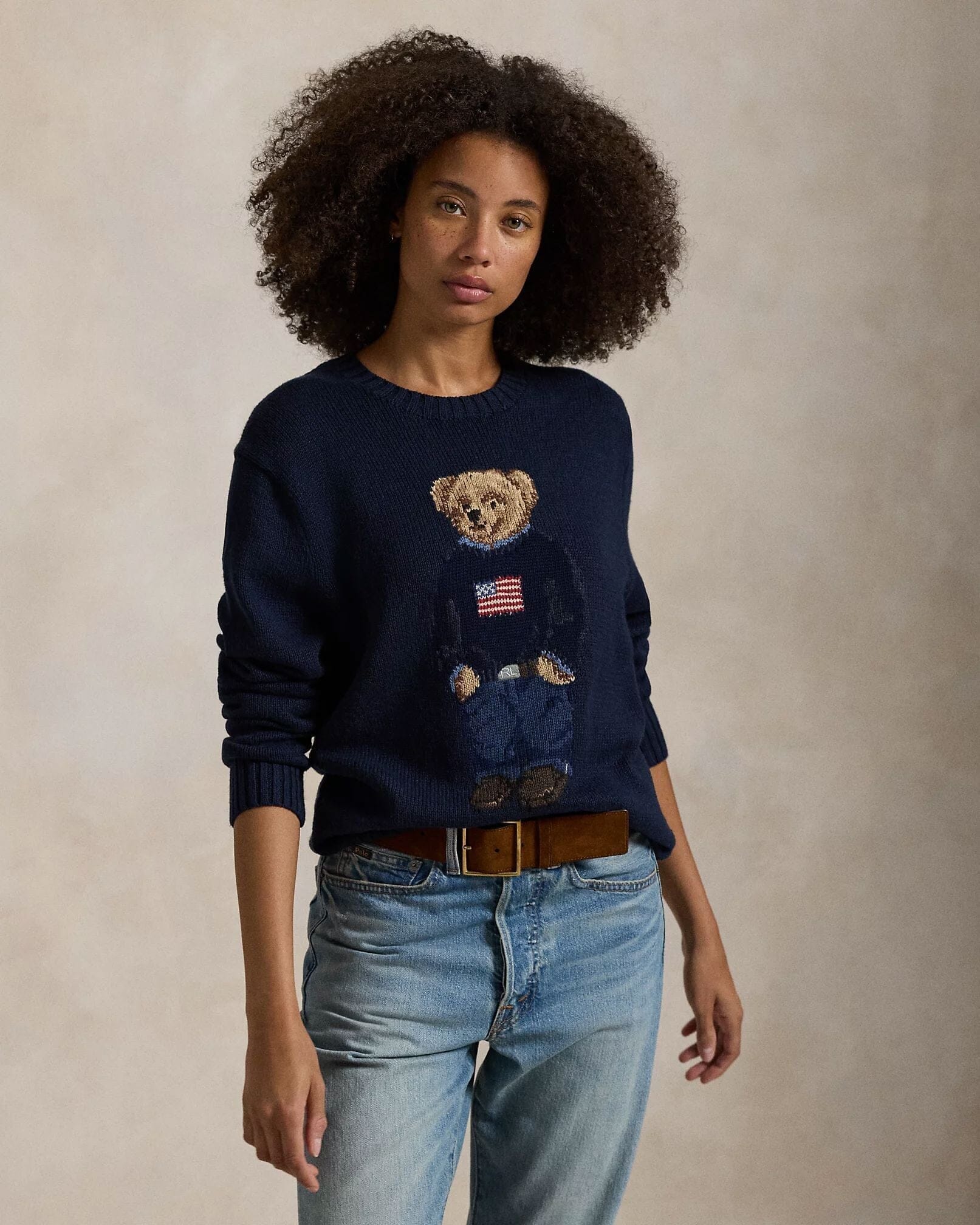 Ralph Lauren Polo Bear Cotton-Linen Sweater