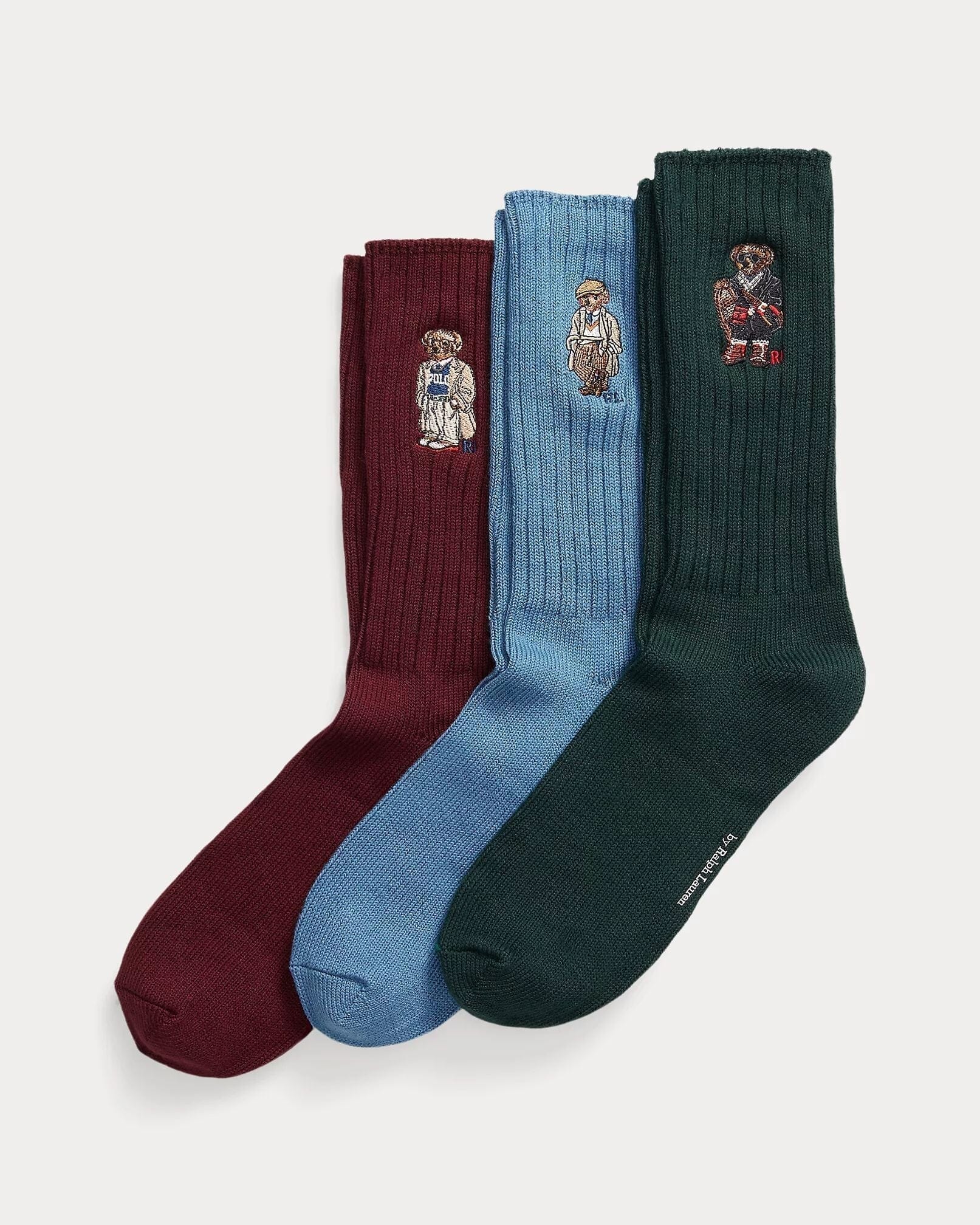 Ralph Lauren Polo Bear Crew 3-Sock Gift Set