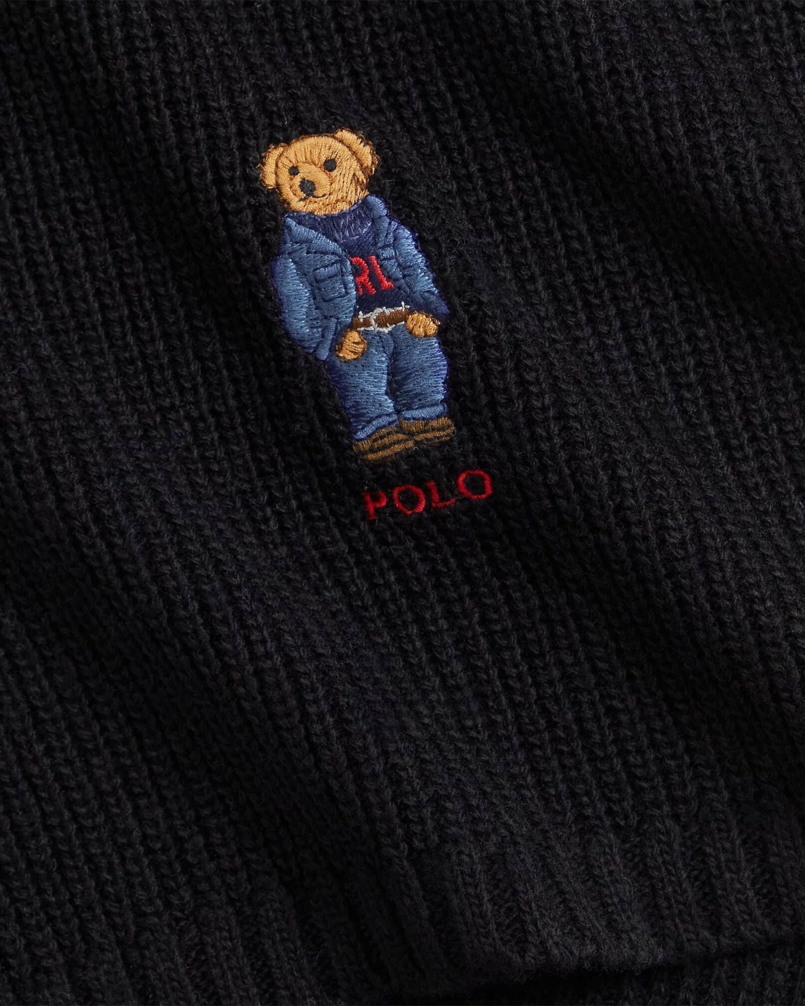 Ralph Lauren Polo Bear Knit Scarf