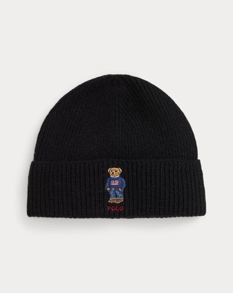 Ralph Lauren Polo Bear Ribbed Knit Hat