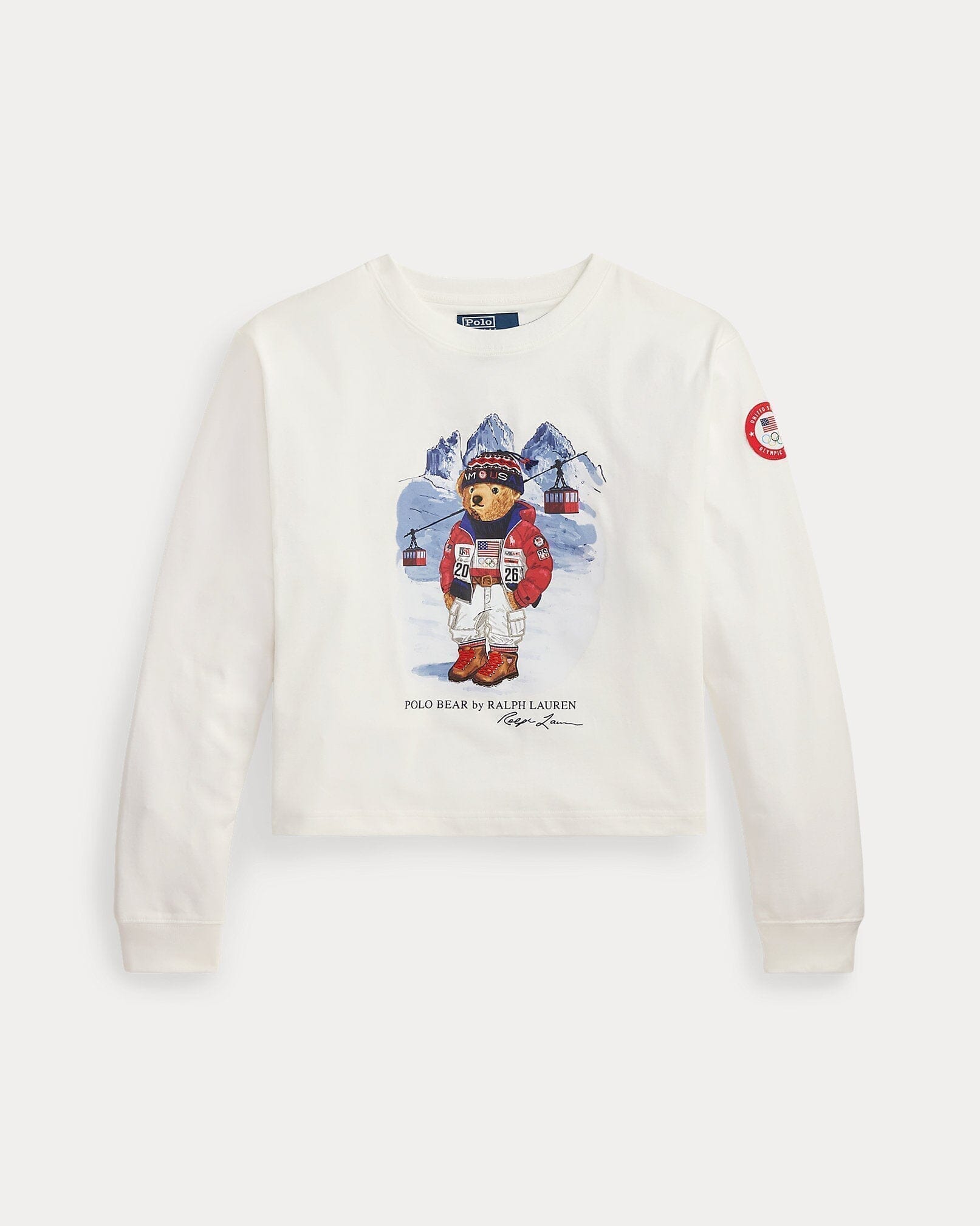 Ralph Lauren Team USA Polo Bear Long-Sleeve Tee