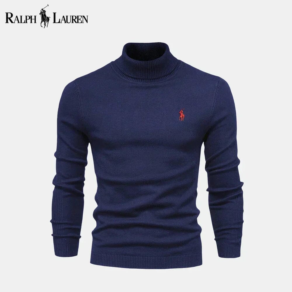 Ralph Lauren Turtleneck Cable-Knit Wool Knit Sweater