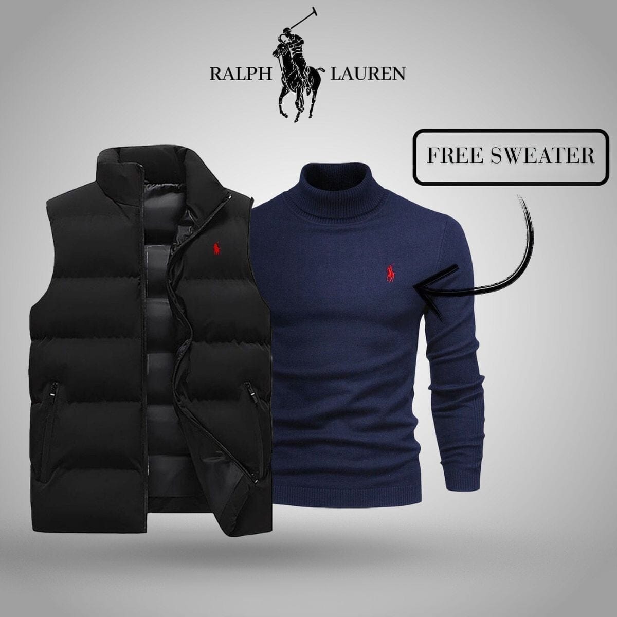 Ralph Lauren Vest + Exclusive Free Sweater (CLEARANCE)