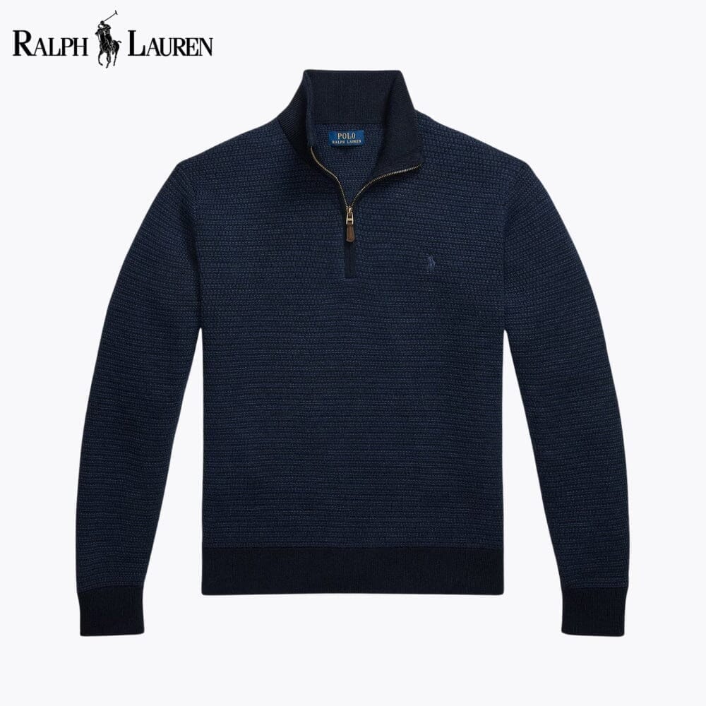Ralph Lauren Washable Wool Quarter-Zip Sweater